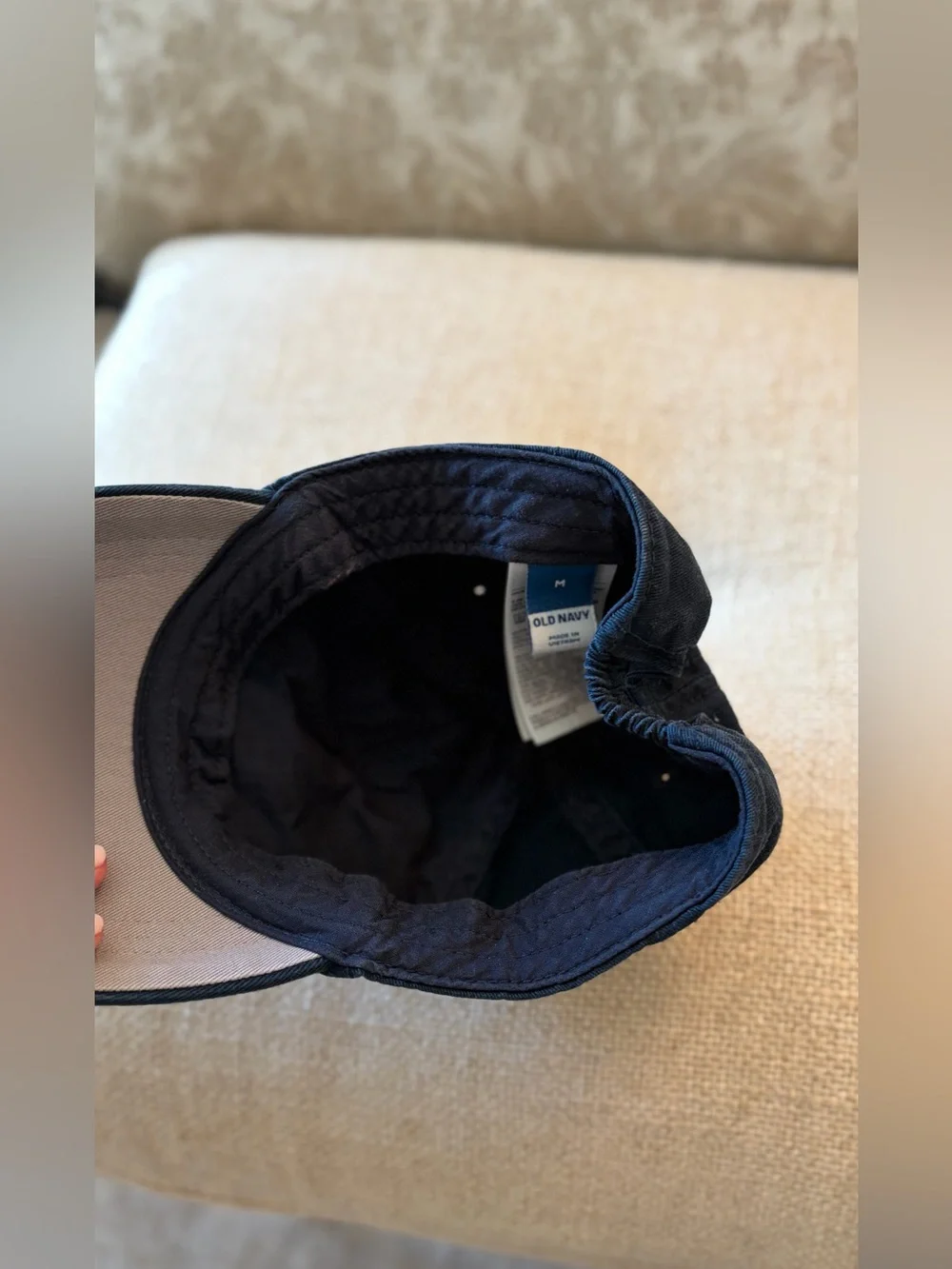 Toddler/Little Boy Old Navy Dark Blue Embroidered Logo Cap